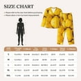 thumbnail image 6 of Disketp Pajamas Set Long Sleeve Sleepwear Womens Button Down Nightwear Pj Sets-Ripe Yellow Lemon, 6 of 9