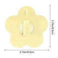 thumbnail image 3 of UNLLLL Flower Sink Stopper, Basin Plug with Hair Catcher, Flexible Rubber Drain Strainer Cover, Seals Tightly for Bathroom Washbasin, for Kitchen Sink (Yellow), 3 of 7