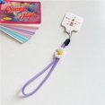 thumbnail image 1 of Jewelry Keys Short Rope Phone Charms Hand Strap Flowers Phone Strap Wrist Hand Lanyard Mobile Phone Lanyard Phone Hanging Rope 08, 1 of 6