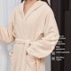 thumbnail image 4 of 1pcs Toalla De Bata Baño Con Cinturón Ajustable Unisex Suave Toalla de Baño Microfibra Confort Súper Absorbente Unitalla-Beige, 4 of 6