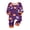 Baby, variant on Halloween Pajamas, Family Matching Pajamas, Halloween Pajamas for Family, Halloween Matching Family Pajamas Purple Witch Hat Ghost Pumpkin Print Short Sleeve Set for Fall Festival, Baby 12 Months