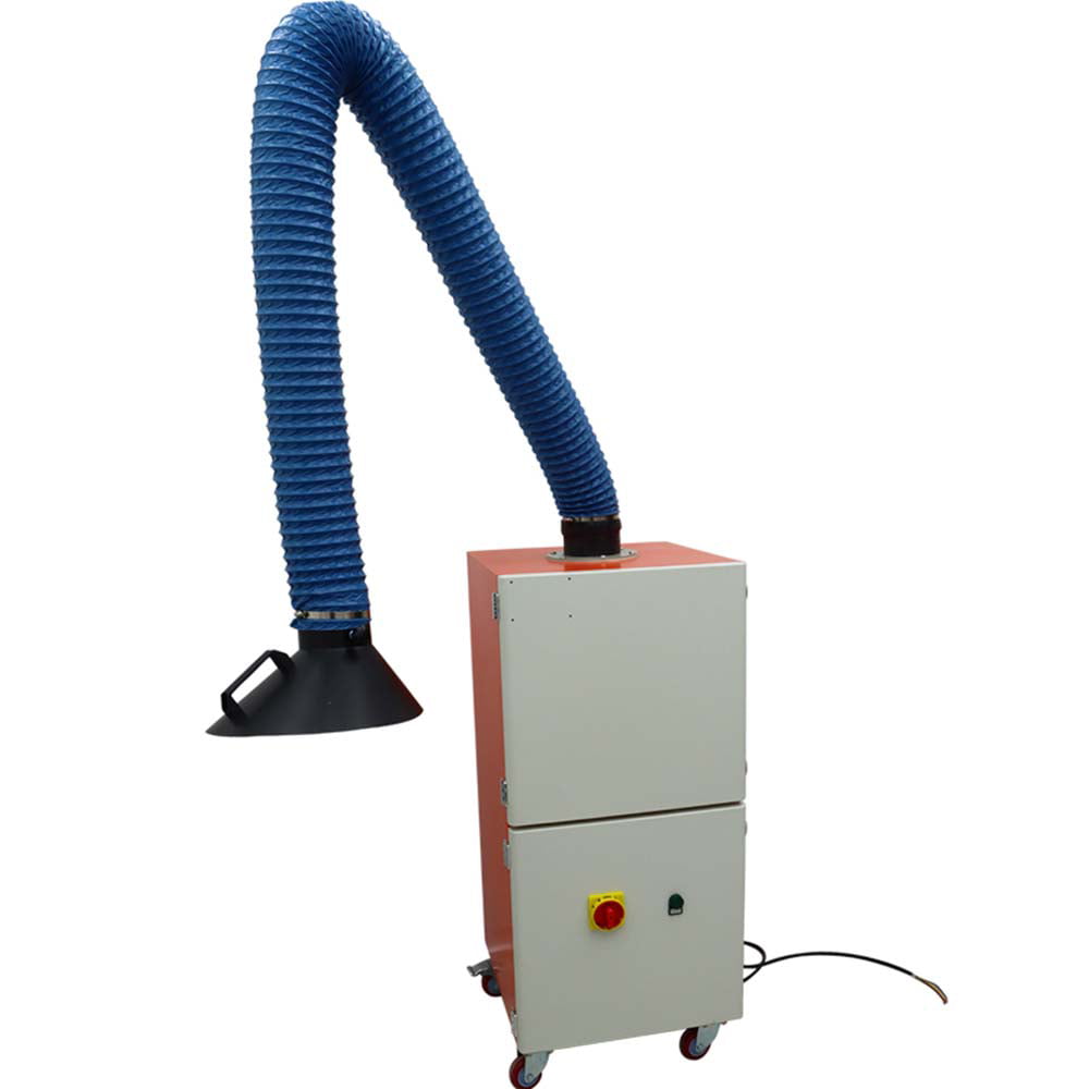 INTBUYING 220V Portable Welding Fume Extractor Single Arm Dry Smoke Purifier 