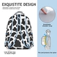 thumbnail image 4 of Buffalo Print Students Backpack Minimalist Rustic Farm Design with Abstract Animal Texture Vintage Country Style School Bag, 4 of 4