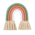 thumbnail image 2 of Colorido macramé colgante hecho a mano bor cuerda tapiz decoración C Zulema tapiz de arco iris de macramé, 2 of 8