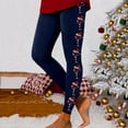 thumbnail image 2 of NIEWTR High Waisted Loose Compression Christmas Leggings for Women Lounge Casual Work Pants Workout Dance Running Yoga(XXL,Navy), 2 of 5