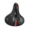 thumbnail image 4 of Asiento de Sillín de Bicicleta, Sillín de Bicicleta Acolchado de Silicona, Cómodo Asiento de Bicicleta Resistente a , Asiento de Bicicleta P , Negro y rojo, 4 of 8