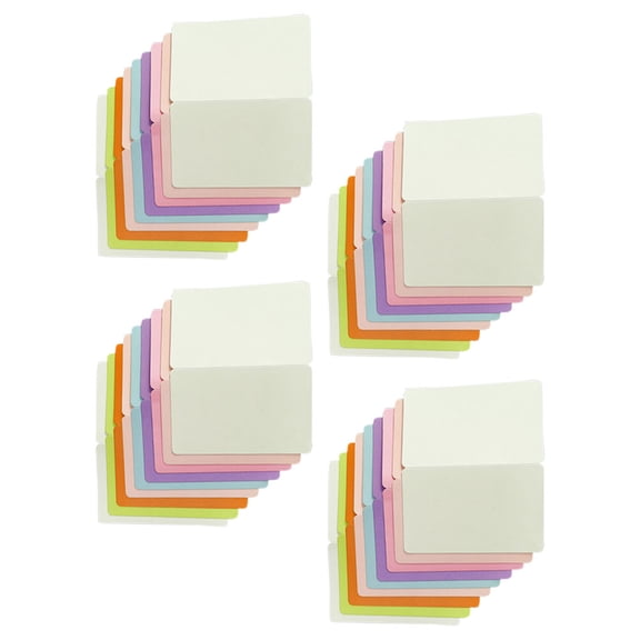 Luxshiny 50Pcs Decorative Blessing Cards Assorted Colors Thick Material Greeting Cards for Graduation Events