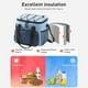 thumbnail image 5 of Bolsa térmica para almuerzo de gran capacidad, espaciosa y con correa ajustable, lonchera a prueba de fugas para el trabajo, la oficina, picnics, camping, viajes, senderismo, comidas diarias y aventu, 5 of 6