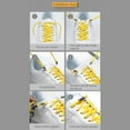 thumbnail image 4 of Zeeyh Tie Free Elastic Elastic Laces Metal Shoe Buckle, Universal Shoelace for Kids and Adults,Yellow, 4 of 8