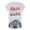 White, variant on LUOGENLI Female T-shirts for Womens Women's Casual Loose Crewneck Tee | Short Sleeve Top for Comfort & Style Vintage T-shirts for Women Graphic Tee Summer Clothes Blue S