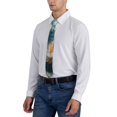 thumbnail image 6 of Adobk Mountain Lotus Serenity Print Tie For Men Necktie Neck Ties,Mens Ties, 6 of 7