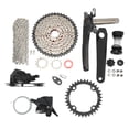 thumbnail image 1 of Kit de Cambio de Bicicleta Nikou con Volante de Inercia 46T Grupo de 8 Velocidades y Cadena, 1 of 15