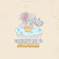 thumbnail image 4 of Inktastic Grandma's Ray of Sunshine Cute Elephants Rainclouds and Sun Boys or Girls Baby T-Shirt, 4 of 5