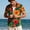 Red, variant on Men's Flower Printed Hawaiian Shirts Big and Tall Summer Short Sleeve Beach Button Down Hawaiian Shirt Casual Vacation Tops Party Clothes Light Blue L