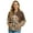 Labrador & Paw Brown, variant on Xoenoiee Womens Bomber Jacket Cropped Zip Up Varsity Jacket Loose Fit Casual Coat Lightweight Fall Winter Outwear With Pockets, Labrador & Paw Brown, XX-Large