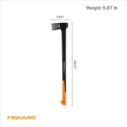 Fiskars X27 6.3 lb Splitting Axe with 36” Fiberglass Handle