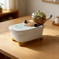 thumbnail image 2 of Yunuuuoa 5 Packs Funny Cow in Bathtub Resin Figurine Whimsical Bathroom Decor Statue with Eye Mask Cute Animal Sculpture Home Desk Office Shelf Decor Novelty Gift, 2 of 6