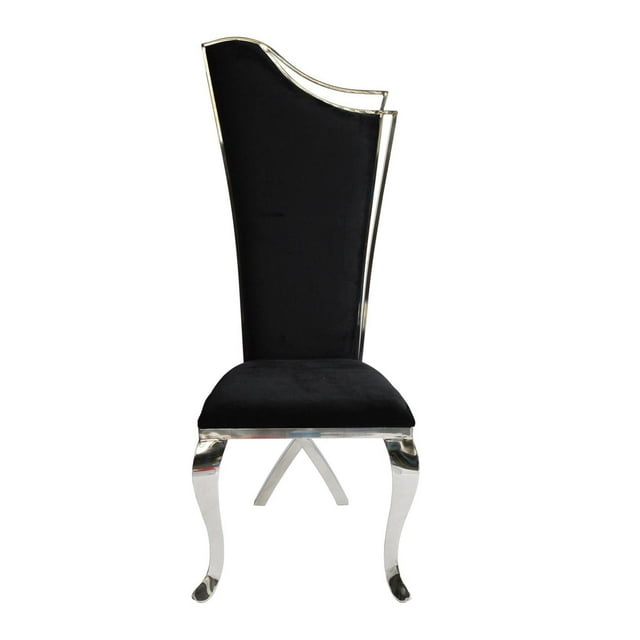 Chaise de salle à manger canadienne en argent Maroc (Ensemble de 2)
