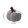 thumbnail image 4 of Adorno Calabaza Punto Con Calabazas Ganchillo para Acción Gracias (gris), 4 of 4