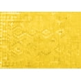thumbnail image 1 of Ahgly Company Indoor Rectangle Solid Yellow Modern Area Rugs, 2' x 5', 1 of 4