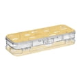 thumbnail image 2 of Plastic Pencil Box Large Capacity Pencil Boxes Clear Boxes with Snap-Tight Lid Stylish Office Supplies Storage Organizer Box Honey Jars and Bees Pattern, 2 of 7