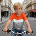 thumbnail image 6 of Vrotazzy Boys Casual Crewneck Long Sleeve Shirt Comfortable Daily Wear Youth Top for Play And School, 6 of 6