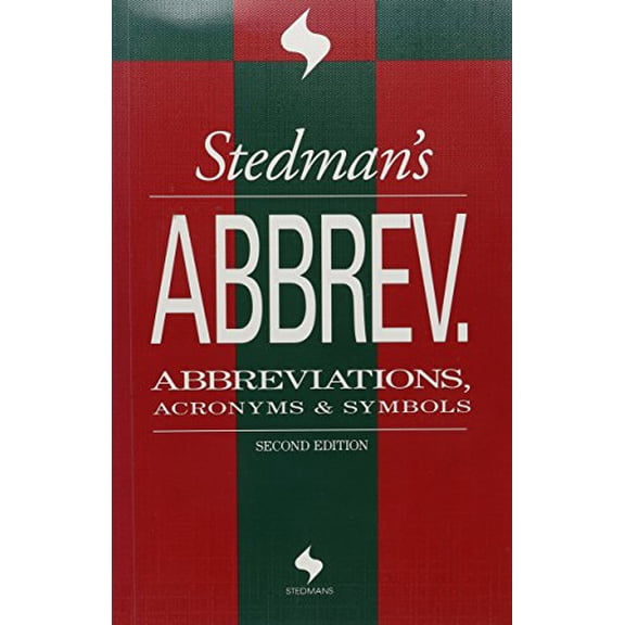 Pre-Owned Stedman's Abbreviations, Acronyms & Symbols (Paperback) 0683404598 9780683404593