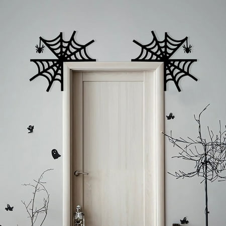 

Door Corner Sign Decoration Witch Bat Pumpkin Wooden Black Light Garland Plug in Recycled Glass Beads Garland Handmade Computer Christmas Ornament Glass Large Snowflakes for Hanging