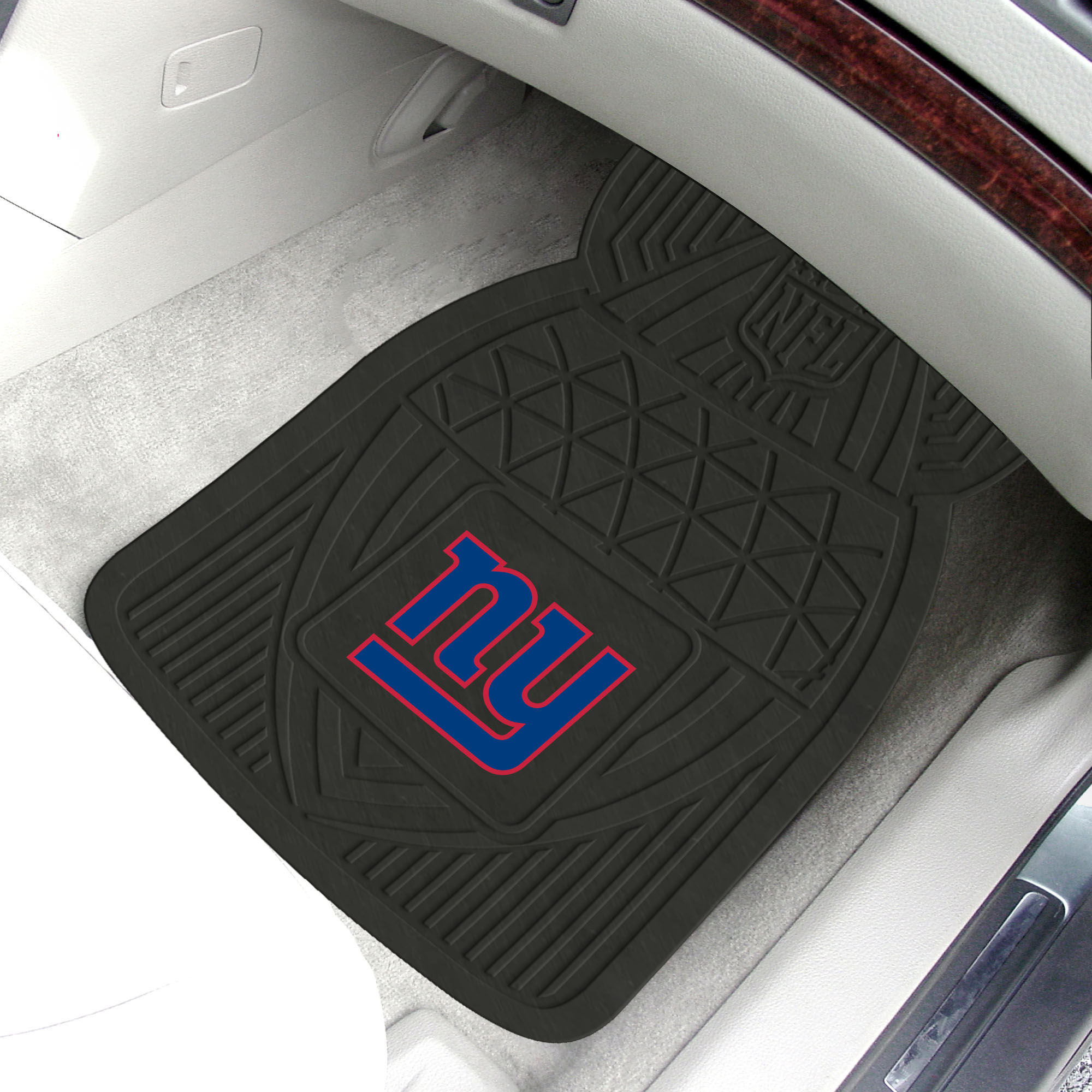 NFL 2-Piece Heavy-Duty Vinyl Car Mat Set, New York Giants - SPORTS LICENSING SOLUTIONS - image 2 of 2