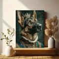 thumbnail image 6 of German Shepherd Canvas Print, Regal Dog Portrait with Crown & Jewelry, Pet Lover Wall Decor & Gift, 6 of 8