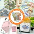 thumbnail image 2 of Xiyztok 10Pcs DIY 3D Sticker Scene,3D House Stickers with 3 Tweezers Cute Cartoon DIY Miniature Scenes for Adults Kids Reduce Stress Pass the Time, 2 of 8
