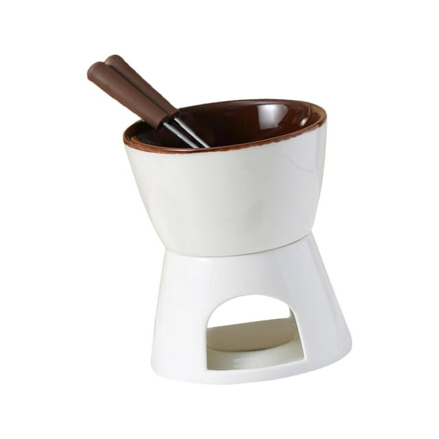 mmirethe Chocolate Fondue Pot Home Snack Candy Melter Cheese Pot Pot Chocolate Fondue