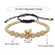thumbnail image 3 of Pulsera de hombre con corona imperial y rey pavé, pulseras de oro para hombre, brazalete de lujo con dijes de moda, joyería de cumpleaños con corona $ Pulseras de cobre trenzadas de corona, 3 of 4