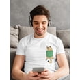 thumbnail image 2 of Kitten Pocket T-Shirt Men -Smartprints Designs, Male 5X-Large, 2 of 4