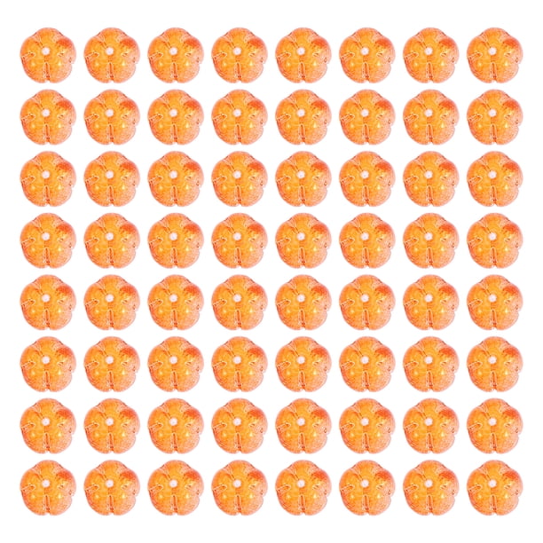 100 unids perlas de calabaza colgantes encantos bricolaje joyería haciendo accesorios (naranja)