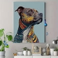 thumbnail image 4 of Tribal Pitbull Dog Canvas Wall Art Print, Living Room Bedroom Office Cafe Den Decor, 4 of 8