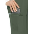 thumbnail image 3 of Med Couture Scrub Pants for Women, Jersey Waist Yoga Bottoms, 6 Pockets with Mid Rise Drawstring Waistband - MC7725, 3 of 7