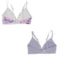 thumbnail image 5 of XOXO Girl's Lightly Cupped Training Bra 2 Pack - Purple & Pink Tie Dye - 30A, 5 of 8