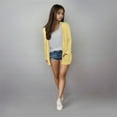 thumbnail image 3 of WhouRiu Big Girl's Sweater Long Sleeve Stylish Cardigan with Pocket Soft Comfy Thin Outerwear Sweaters Yellow,Sized 10-12, 3 of 6