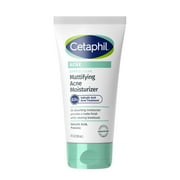 Cetaphil Gentle Clear Mattifying Acne Moisturizer With Salicylic Acid, 3 fl oz