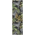 thumbnail image 2 of Addison Rugs Dream Shag Premium Machine Washable Transitional Palms & Zebras Midnight Runner Rug, 2'3" x 7'6", 2 of 8