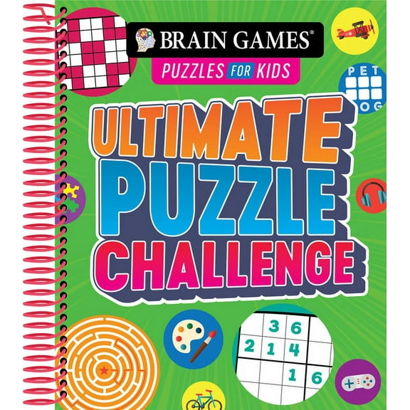 Brain Games Puzzles for Kids Brain Games Puzzles for Kids - Ultimate Puzzle Challenge, (Spiral-Bound)