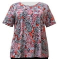 thumbnail image 1 of A Personal Touch Women's Plus Size Knit Top - Paprika Paisley - 5X, 1 of 3
