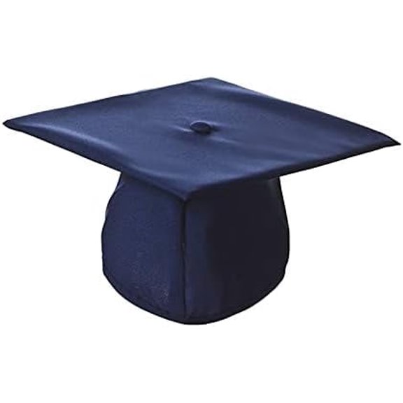 Honors Graduation Academic Cap (Navy Blue, Matte Finish) - Unisex - One Size