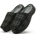 thumbnail image 6 of Ablanczoom Mens Slippers: Memory Foam House Slippers Fuzzy Faux Fur Men Non-Slip Indoor Outdoor Winter Man Shoes, 6 of 6