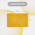 thumbnail image 5 of Better Trends 24" x 40" Bathroom Rug – 100% Cotton, Extra Soft Tufted Reversible Bath Mat, Water-Absorbent, Machine Washable (Yellow) Lilly Crochet Collection, 5 of 7