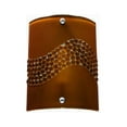 thumbnail image 3 of Meyda Tiffany 133700 8.25" W Pietre Amber Fused Glass Wall Sconce - Amber / Pebbles, 3 of 3