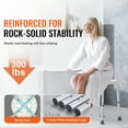 thumbnail image 2 of KFFKFF Bathing Chair for Shower Use, Height Modifiable Bath Stool, Secure Grip Tub Seating Stool for Seniors, Disabled Individuals, and Handicapped, Supports up to 300 lbs, 2 of 9