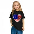 thumbnail image 7 of zbxnLI 3-10 Years Girls 4th July Shirts Heart Graphic T-Shirts for Kids Independent Days Short Sleeve Tops, 7 of 7