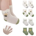 thumbnail image 4 of AJZIOJIRO Baby Toddler Girls Knee High Long Socks Infant Boys Autumn Thigh High Socks 4 Pairs Cartoon Cotton Socks for 0-5T, 4 of 9